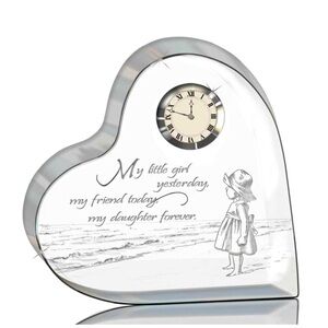 New in box | My Daughter Forever Crystal Desk Clock